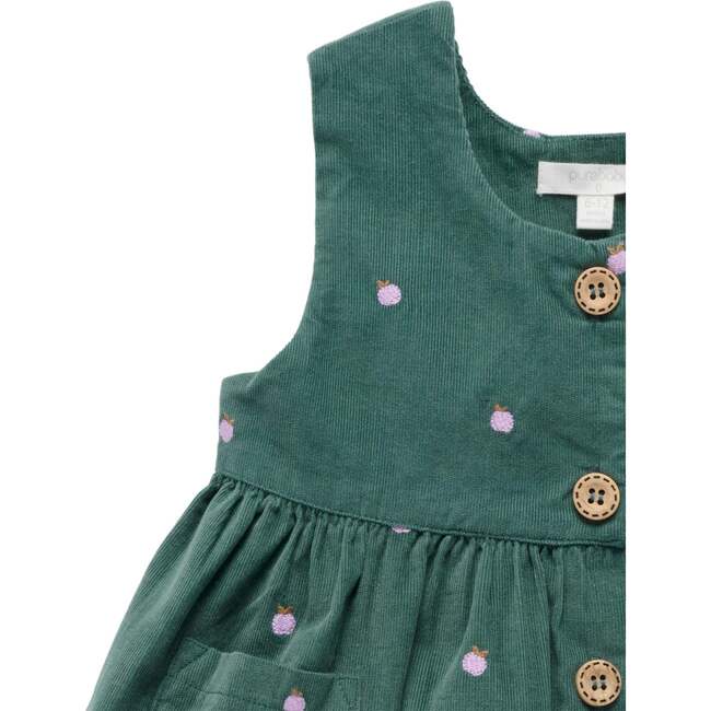 Corduroy Pinnie & Headband Set Apple Broderie - Dresses - 2