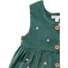 Corduroy Pinnie & Headband Set Apple Broderie - Dresses - 2
