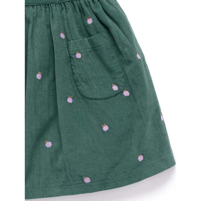 Corduroy Pinnie & Headband Set Apple Broderie - Dresses - 3