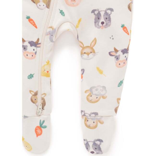 Thick Zip Growsuit & Bib Set Farm Friends Print - Rompers - 4