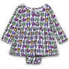 Long Sleeve Bubble Romper in Sneakers - Rompers - 1 - thumbnail