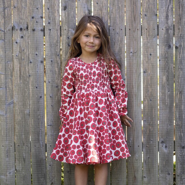 Ruched Dress in Tomato - Dresses - 5