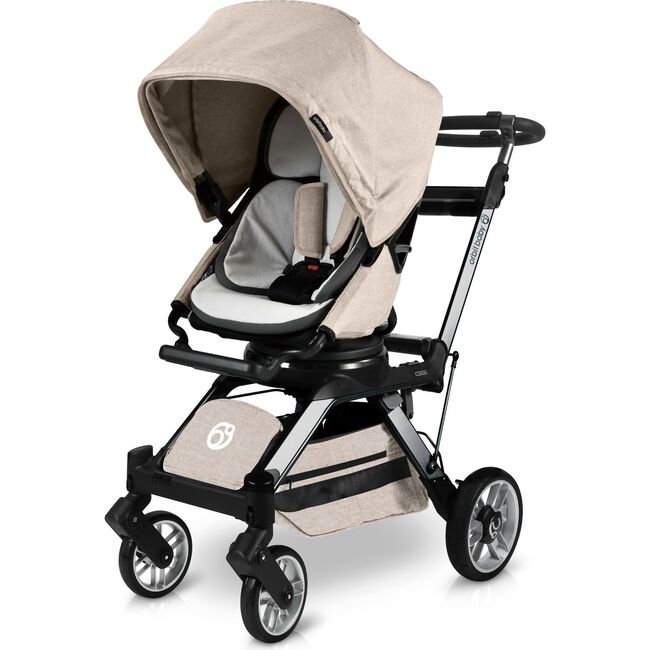 G5 Stroller, Titanium/Melange Flax