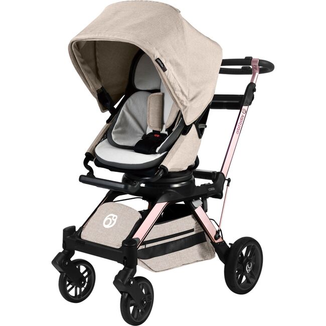 G5 Stroller, Rose Gold/Melange Flax