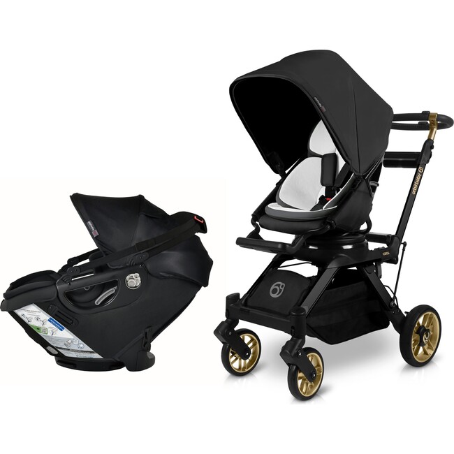 Stroll & Ride Travel System, Black Luxe/Black