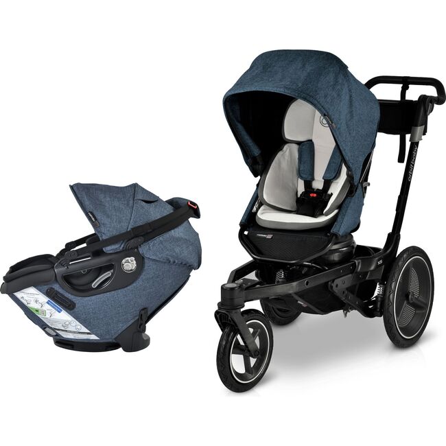 Jog & Ride Travel System, Black/Melange Navy