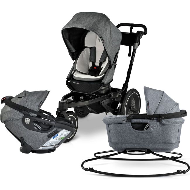 Jog, Lounge & Ride Travel System, Black/Melange Grey