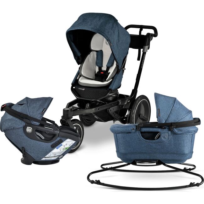 Jog, Lounge & Ride Travel System, Black/Melange Navy