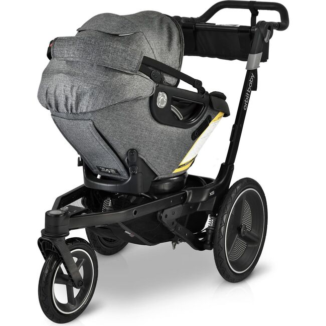 Jog, Lounge & Ride Travel System, Black/Melange Grey - Travel Systems - 5