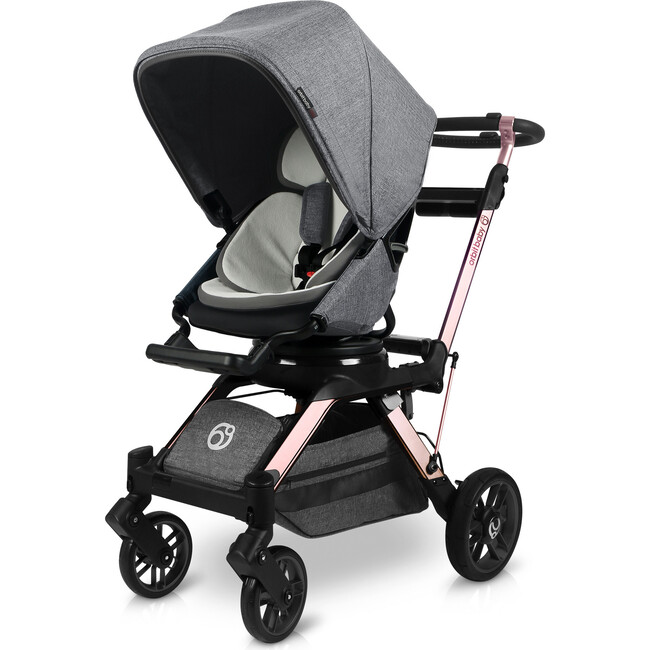 G5 Stroller, Rose Gold/Melange Grey