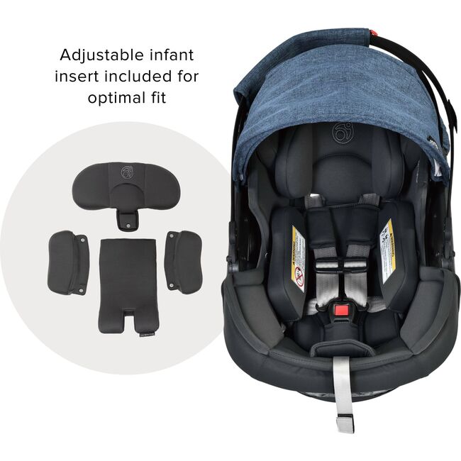 Stroll, Lounge & Ride Travel System, Black/Melange Navy - Travel Systems - 3
