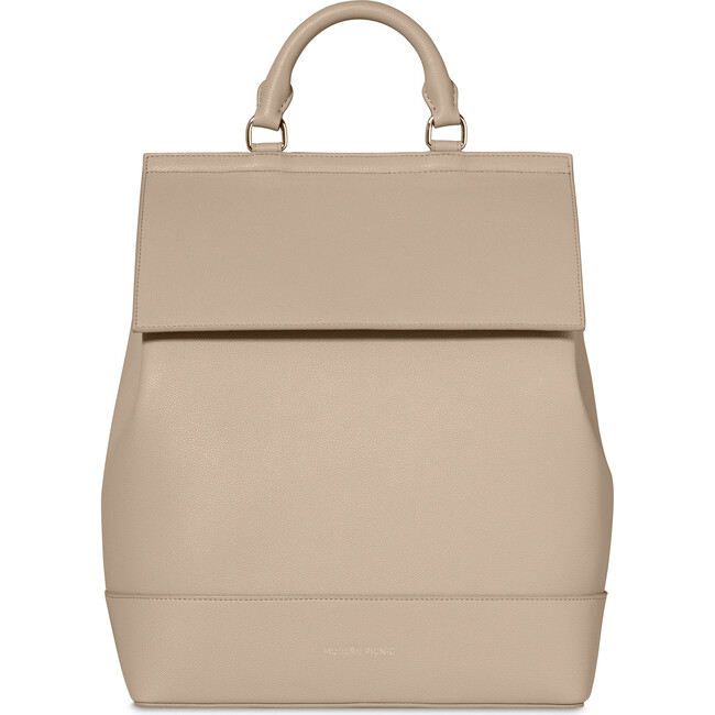 Chic, Stylish Padded Laptop Sleeve Backpack, Cream