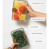 Stackable, Microwave + Dishwasher Safe Food Container Set, 2 Set - Lunchbags - 2
