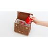 Mini Insulated Hand-Woven Wicker Lunchbox, Brown - Food Storage - 4