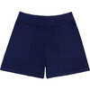 Women's Navy Knit Short - Shorts - 1 - thumbnail
