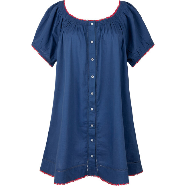 Women's Navy Cotton Coverup