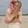 Women's Cream And Red Stripe Cropped Sweater - Sweaters - 5