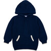 Unisex Navy Knit Hoodie - Sweaters - 1 - thumbnail