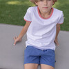 Unisex White Ringer Tee With Poppy Red Trim - T-Shirts - 6