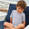 Unisex Harbor Stripe Short Sleeve Rashguard One Piece - Rash Guards - 4