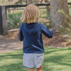 Unisex Navy Knit Hoodie - Sweaters - 7