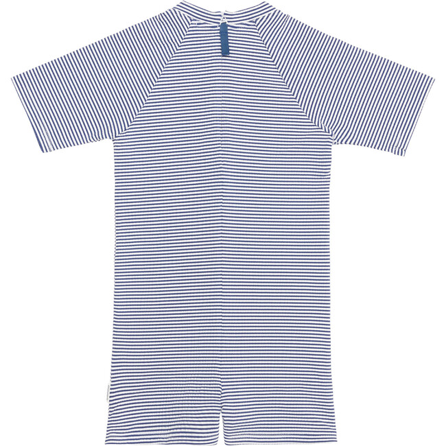 Unisex Harbor Stripe Short Sleeve Rashguard One Piece - Rash Guards - 6