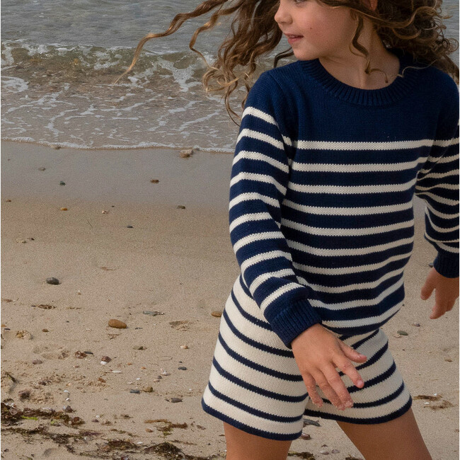 Unisex Breton Stripe Knit Short - Shorts - 6