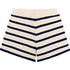 Unisex Breton Stripe Knit Short - Shorts - 7