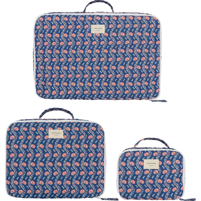 Navy Primrose Packing Cubes