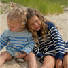 Unisex Blue Stripe Knit Sweater - Sweaters - 7