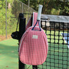 Poppy Gingham Coated Tennis Bag - Bags - 7