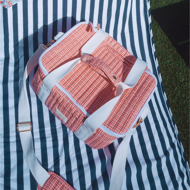 Poppy Gingham Coated Cooler Bag - Bags - 4