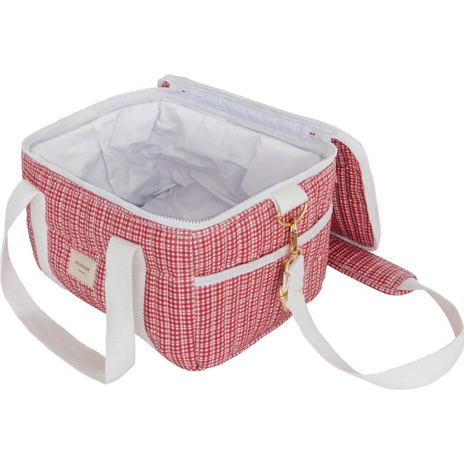 Poppy Gingham Coated Cooler Bag - Bags - 5