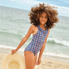 Girls Navy Primrose Ruffle Collar One Piece - One Pieces - 2