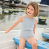 Girls Harbor Stripe Tie-Front One Piece - One Pieces - 2
