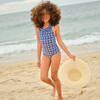 Girls Navy Primrose Ruffle Collar One Piece - One Pieces - 3