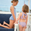 Girls Harbor Stripe Ruffle Halter One Piece - One Pieces - 2