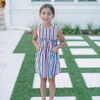 Girls Surfrider Stripe Double Bow Pinafore Dress - Dresses - 5