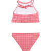 Girls Poppy Gingham Smocked Halter Bikini - Two Pieces - 7