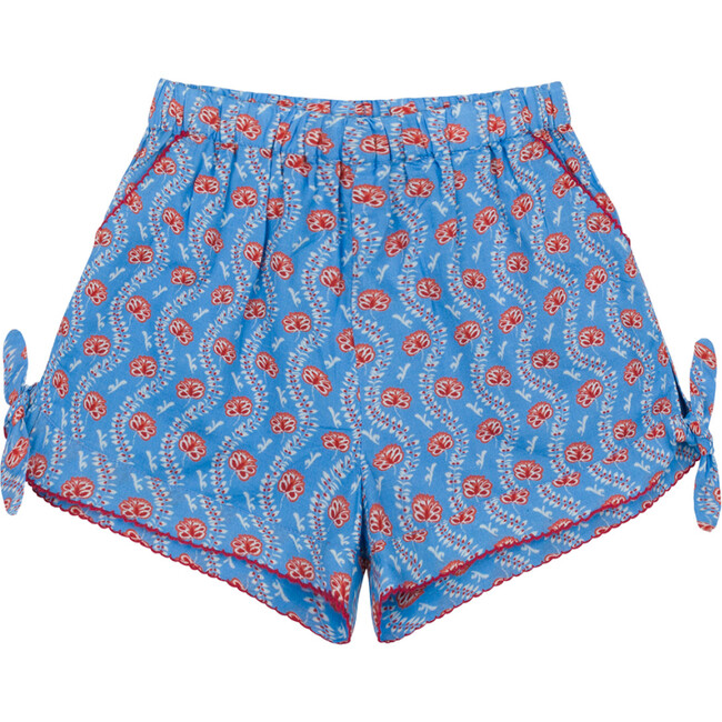 Girls Blue Primrose Tie-Knot Short