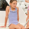 Girls Harbor Stripe Ruffle Halter One Piece - One Pieces - 3