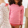 Girls Poppy Gingham Tie-Knot Rashguard Set - Two Pieces - 4