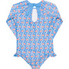 Girls Blue Primrose Rashguard One Piece - One Pieces - 4