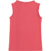 Girls Poppy Red Ruffle Pointelle Tank - Tank Tops - 7