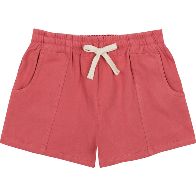 Boys Poppy Red Ultra-Soft Twill Short