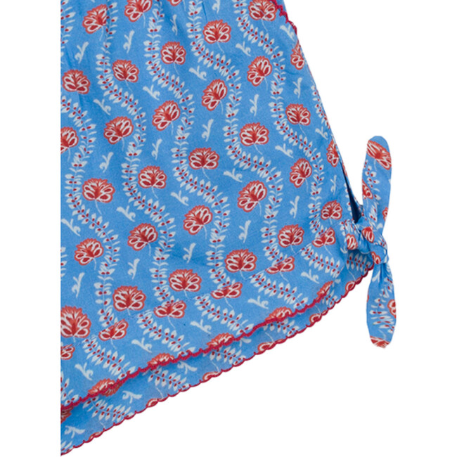 Girls Blue Primrose Tie-Knot Short - Shorts - 5