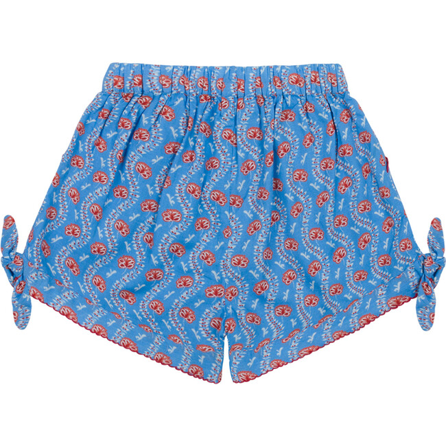 Girls Blue Primrose Tie-Knot Short - Shorts - 6