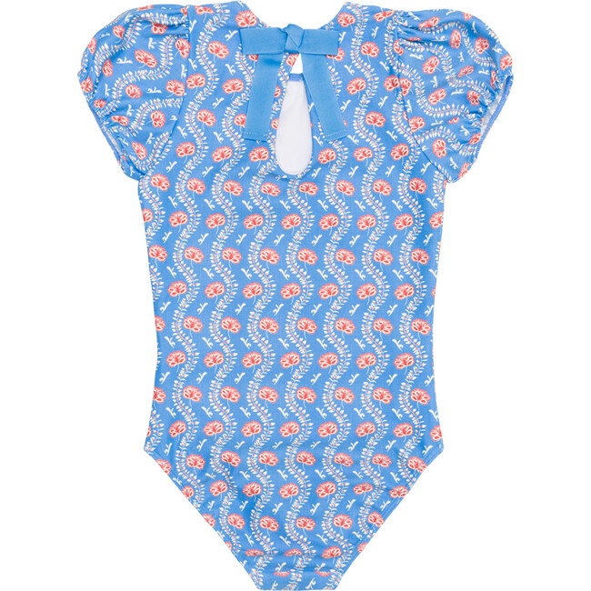 Girls Blue Primrose Puff Sleeve One Piece - One Pieces - 5