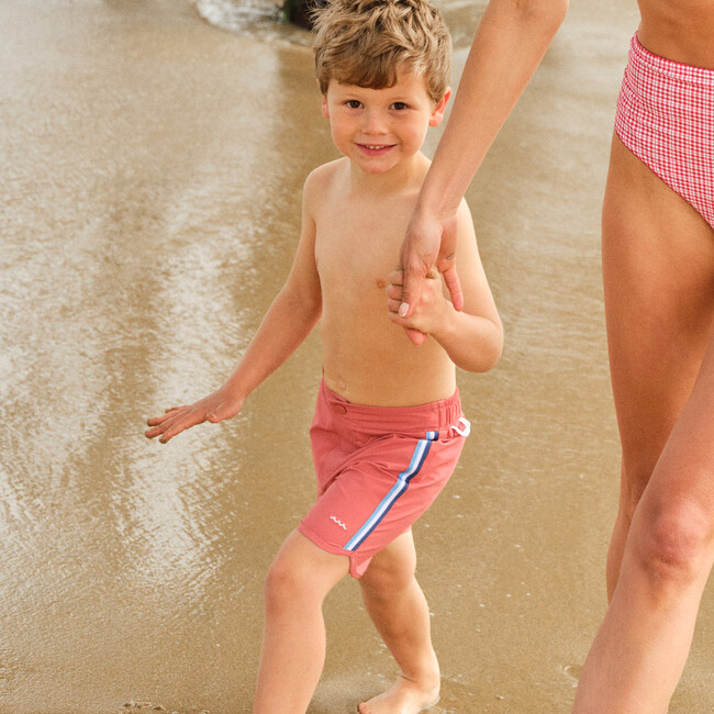 Boys Poppy Red Board Short - Swim Trunks - 2