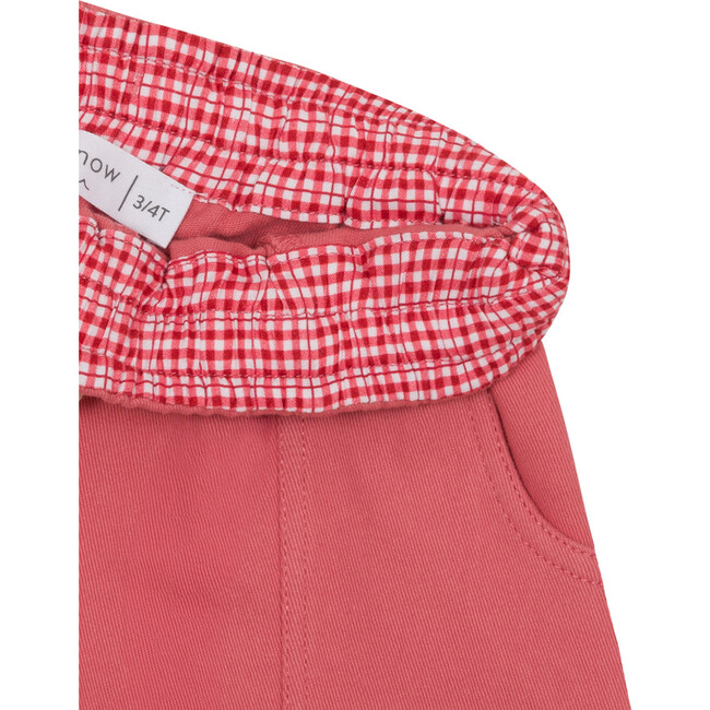 Boys Poppy Red Ultra-Soft Twill Short - Shorts - 4